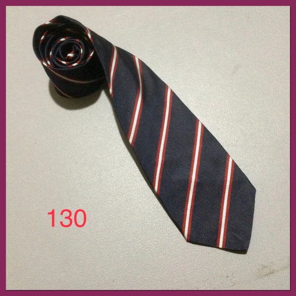 Vtg Silk Regimental Tie_130 - Picture 1 of 4